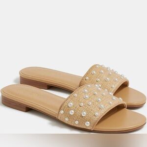NWOT J. Crew Women's Woven Slide Sandals
